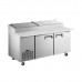 Commercial 71 Pizza Prep Table Refrigerator 9 Pans 2 Door Stainless Steel 16.9  cu.ft. Manufacturer, Wholesale, Custom, OEM, Bulk Buy