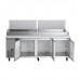 Commercial 91 Pizza Prep Table Refrigerator 12 Pans 3 Door Stainless Steel 24.2  cu.ft. Manufacturer, Wholesale, Custom, OEM, Bulk Buy