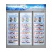 Supermarket Cheap Standing Reach In Fish Meat Glass Door Freezer Automatic Defrost Manufacturer, Wholesale, Custom, OEM, Bulk Buy