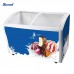 Wowcooler 218L Glass Door Ice Cream Display Chest Fridges and Deep Freezers Manufacturer, Wholesale, Custom, OEM, Bulk Buy