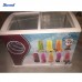 Wowcooler 218L Glass Door Ice Cream Display Chest Fridges and Deep Freezers Manufacturer, Wholesale, Custom, OEM, Bulk Buy