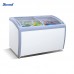 110V60HZ Curved Glass Door Chest Deep Freezer For Supermarket Manufacturer, Wholesale, Custom, OEM, Bulk Buy