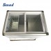 200L Show Case Top Glass Door Ice Cream Horizontal Display Deep Freezer Manufacturer, Wholesale, Custom, OEM, Bulk Buy