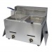  2x5.5L Commercial Countertop Gas Double Tank Chip Fryer