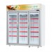 Frame 3 Door Vertical Freezer for Sale Commercial Aluminium Alloy Display Cooler Painted Steel Dynamic Cooling 50hz,60hz 18~-22 Manufacturer, Wholesale, Custom, OEM, Bulk Buy