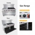 60 Commercial Gas Range with 6 Burner Natural Gas Stoves (NG) & 24 Left Manual Griddle & 2 Ovens Manufacturer, Wholesale, Custom, OEM, Bulk Buy